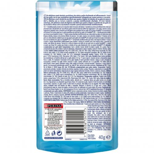 Dentalife Salmón Snack dental para gatos 40 g