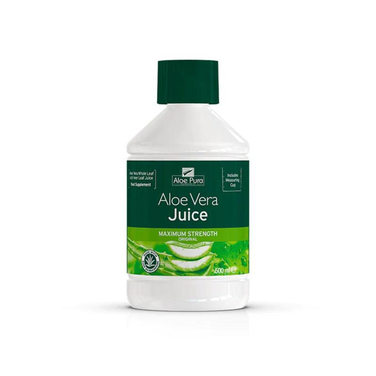 Zumo aloe vera potencia máxima, 500ml/ 1L