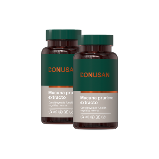 Pack 2x Mucuna Pruriens, Bonusan, 60 cápsulas