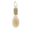 Cepillo  de cabello ovalado  doble de madera y fibra de cactus La Fabrique Green