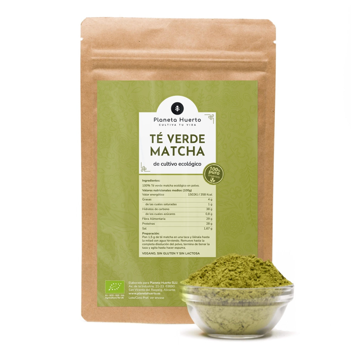 Té Matcha en polvo ECO Planeta Huerto 70 g