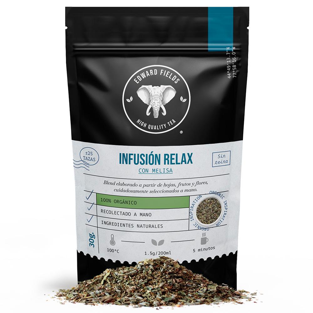 Infusión Relax con melisa, ecológica a granel Edward Fields 30 g