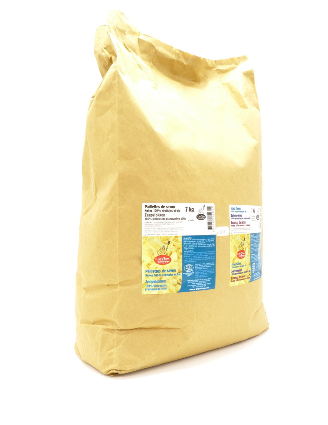 Jabón de puros aceites ecológicos en escamas saco La Droguerie écologique 7kg