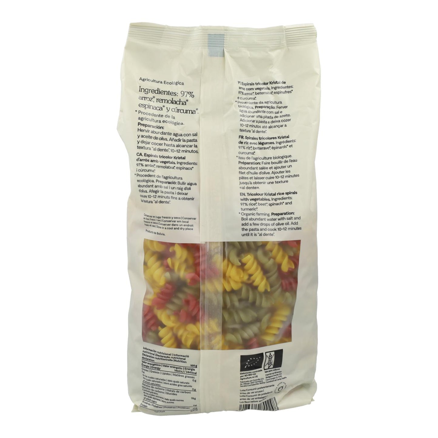 Espirales tricolor de arroz Oleander 500 g