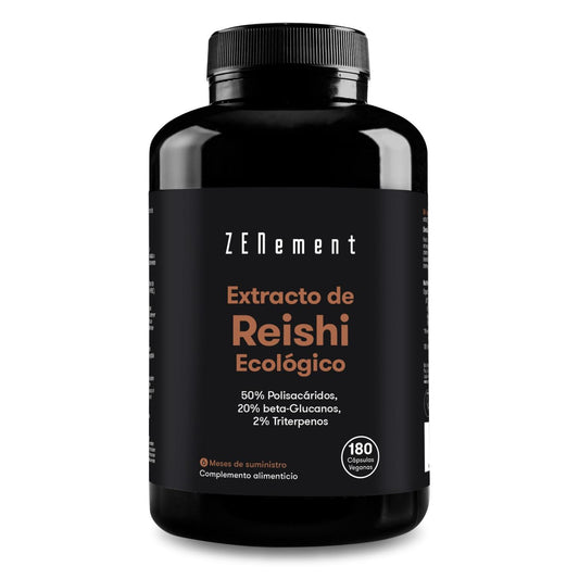 Extracto de Reishi ecológico 12000 mg  Zenement, 180 comprimidos