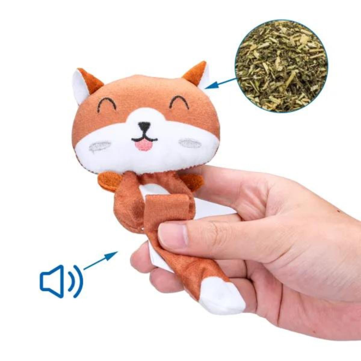 Peluche de ardilla con hierba gatera Nobleza