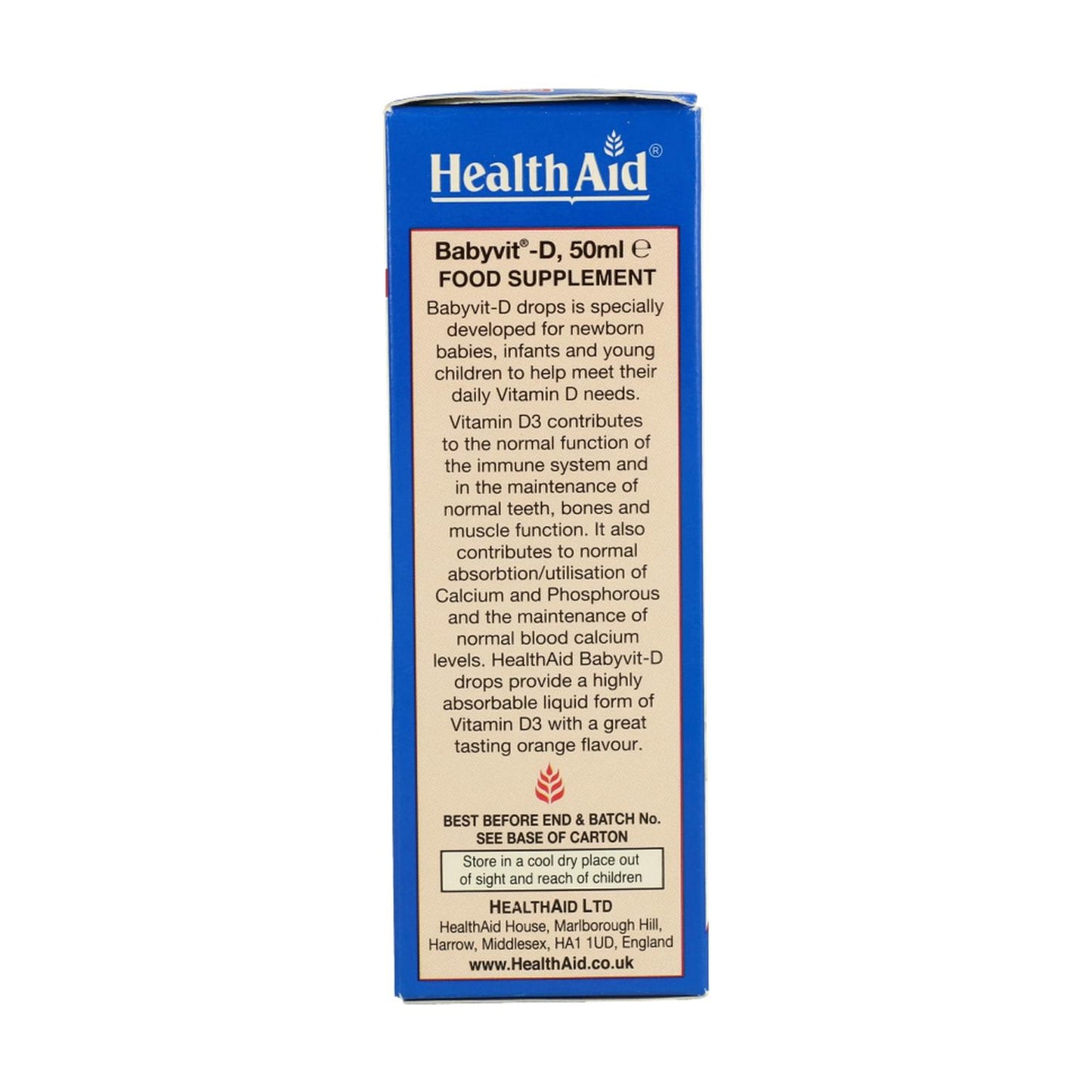 Babyvit D Gotas 50 Ml Health Aid