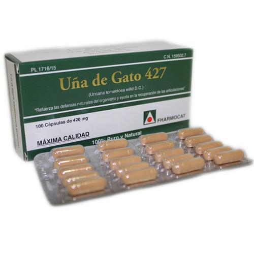 Uña de gato 420 mg Fharmocat 100 cápsulas