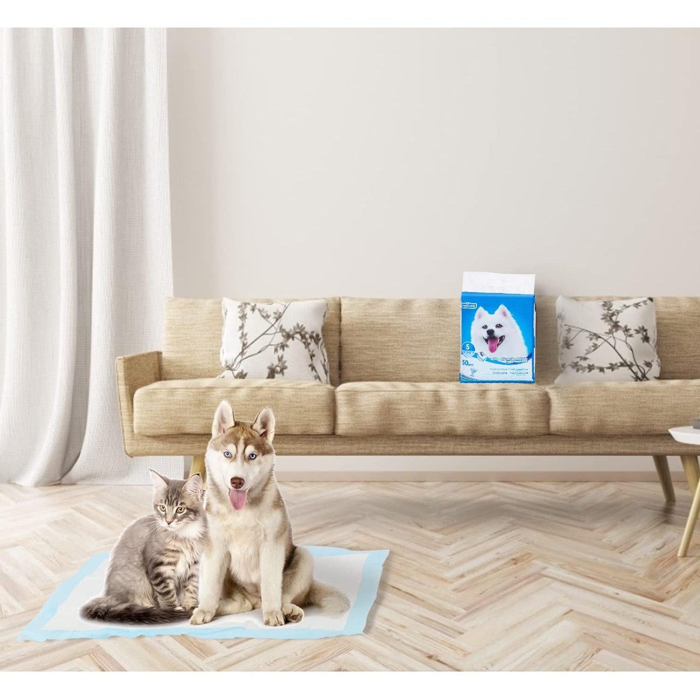 Alfombrilla higiénica Tela no tejida 60 x 40cm Nobleza 50 ud