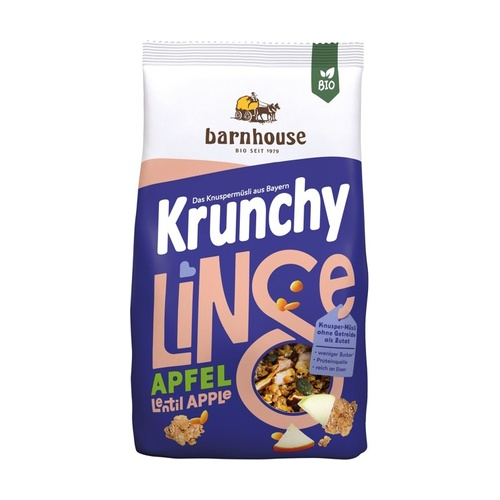 Muesli Krunchy Proteíco con Lentejas y Manzana Bio Barnhouse 325 gr