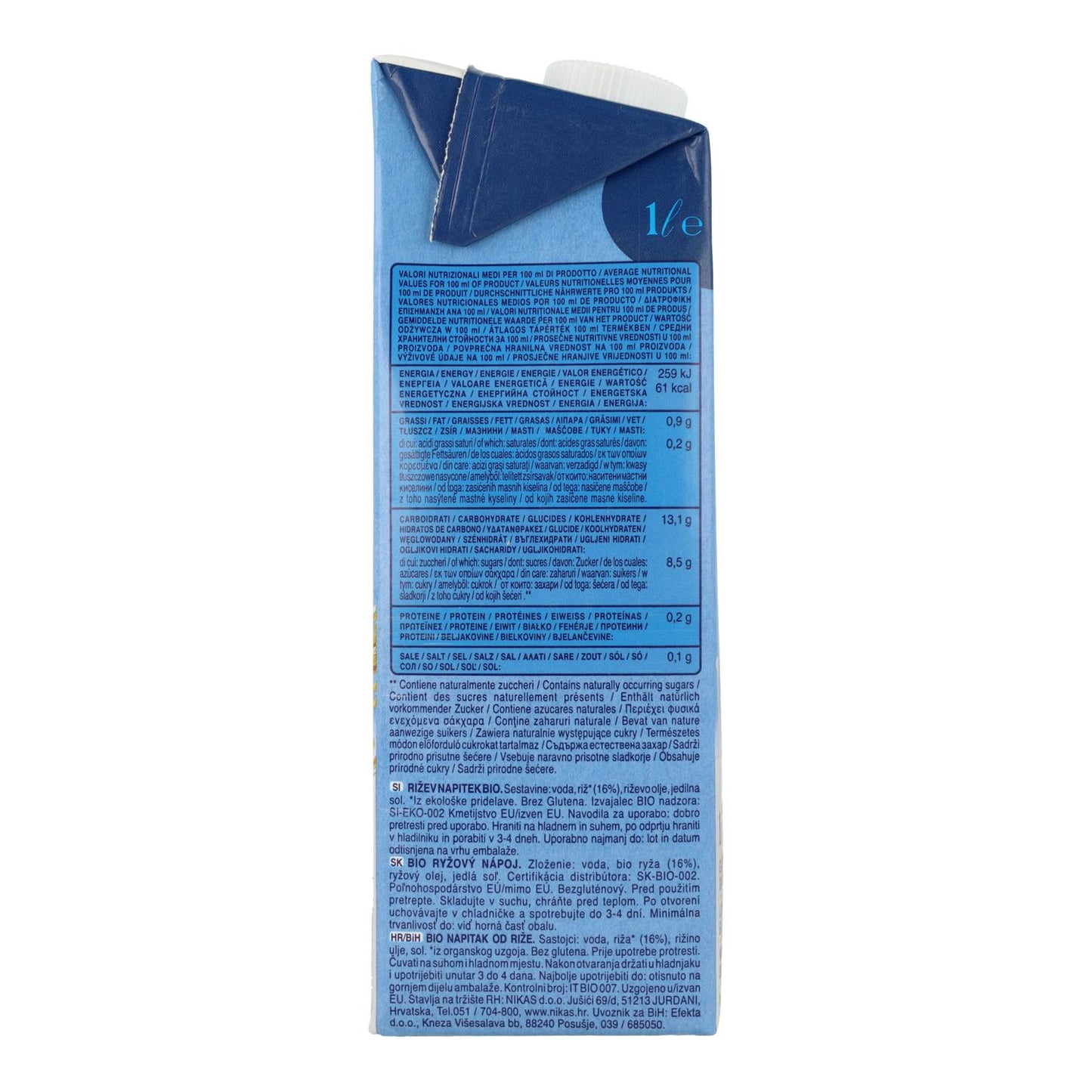 Pack 6 x Bebida Arroz Natural BIO Scotti 1 L