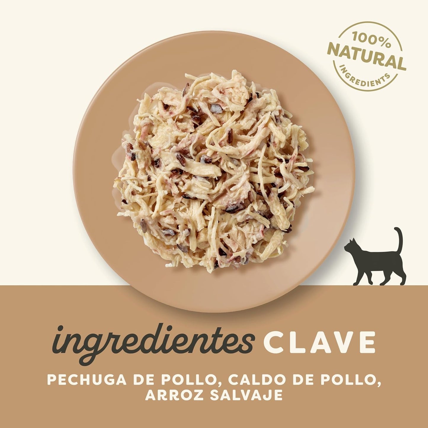 Comida húmeda para gatos Sobre Pollo con arroz salvaje 70gr Applaws Cat