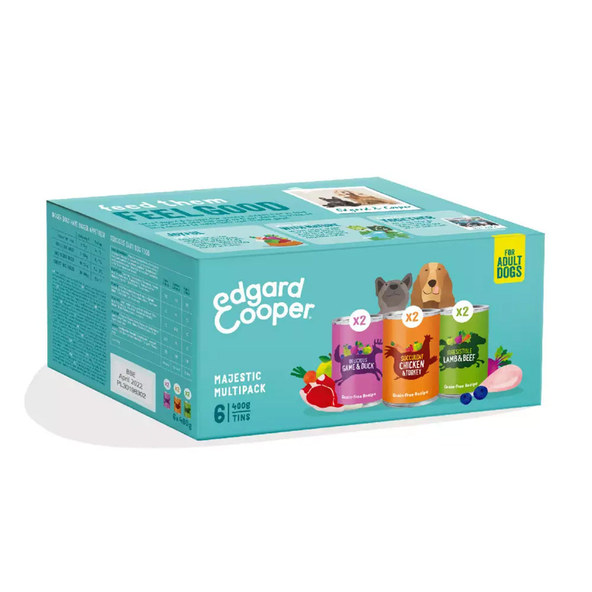 Multipack Comida húmeda para perros Edgard & Cooper 6 x 400 g