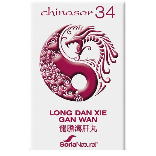 Chinasor 34  Long Dan Xie Gan Wan Soria Natural, 30 comprimidos