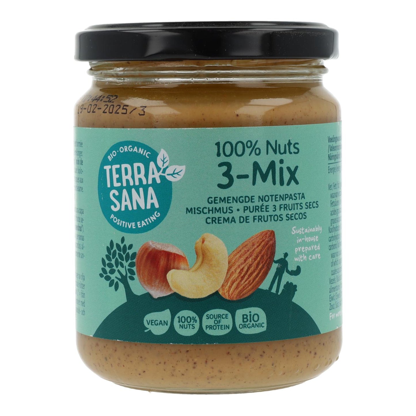 3-Mix Crema de Frutos Secos (sin cacahuete) Terrasana 250g