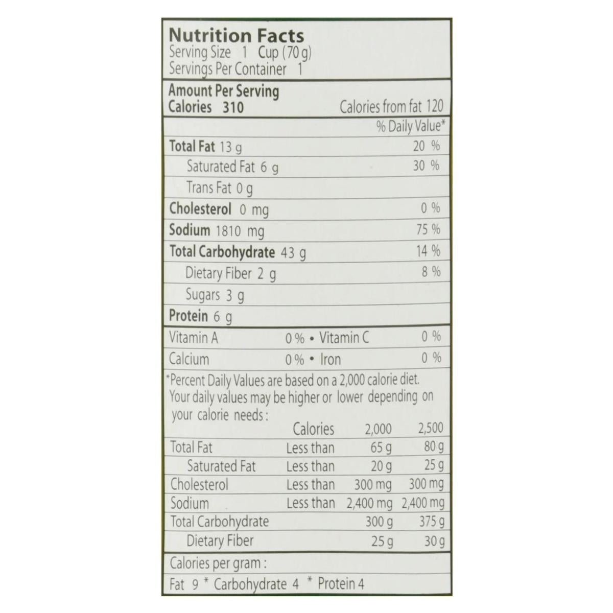 Bol de fideos instantáneos, cerdo Mama 70g