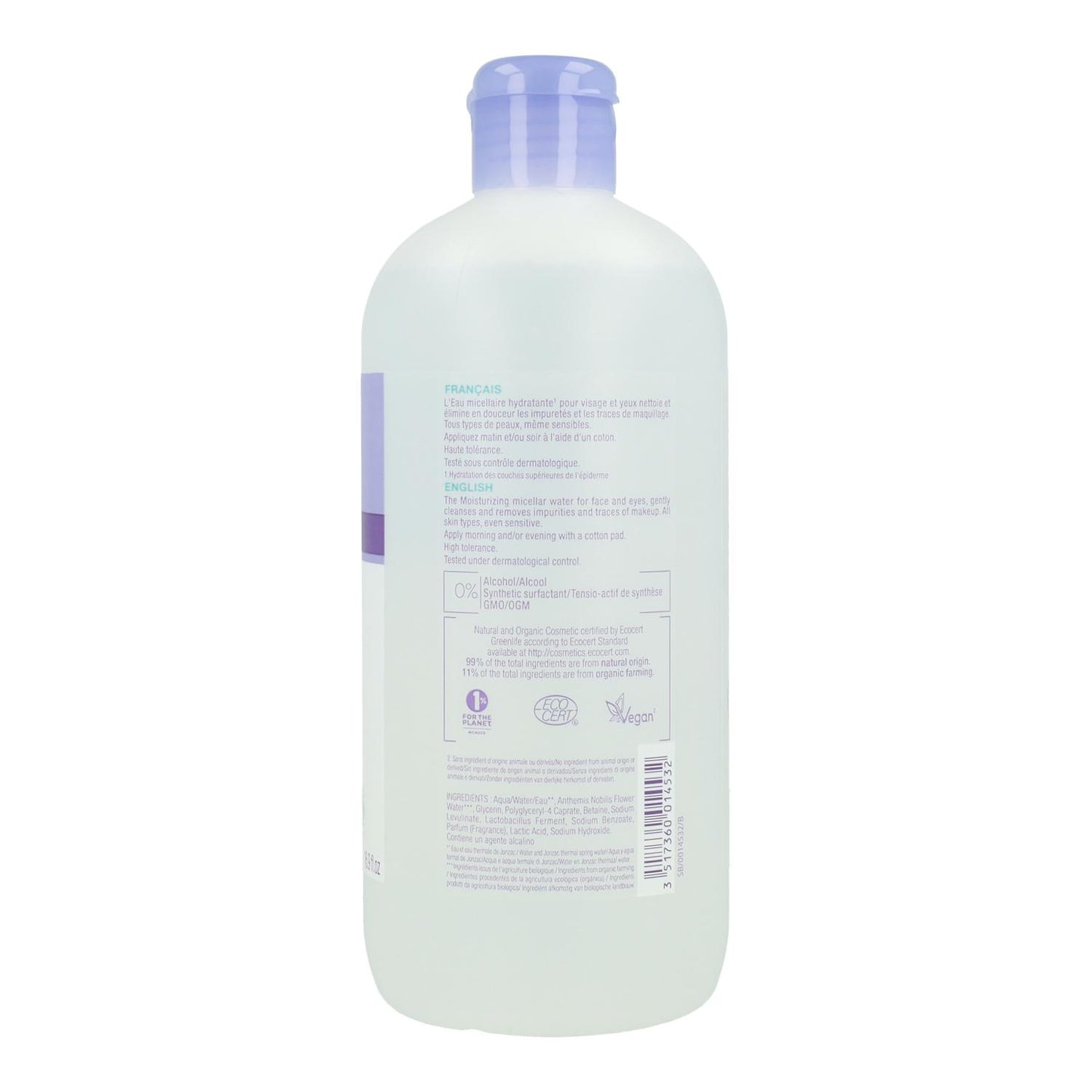 Agua Micelar Hidratante Rehydrate Eau Thermale JONZAC 500 ml