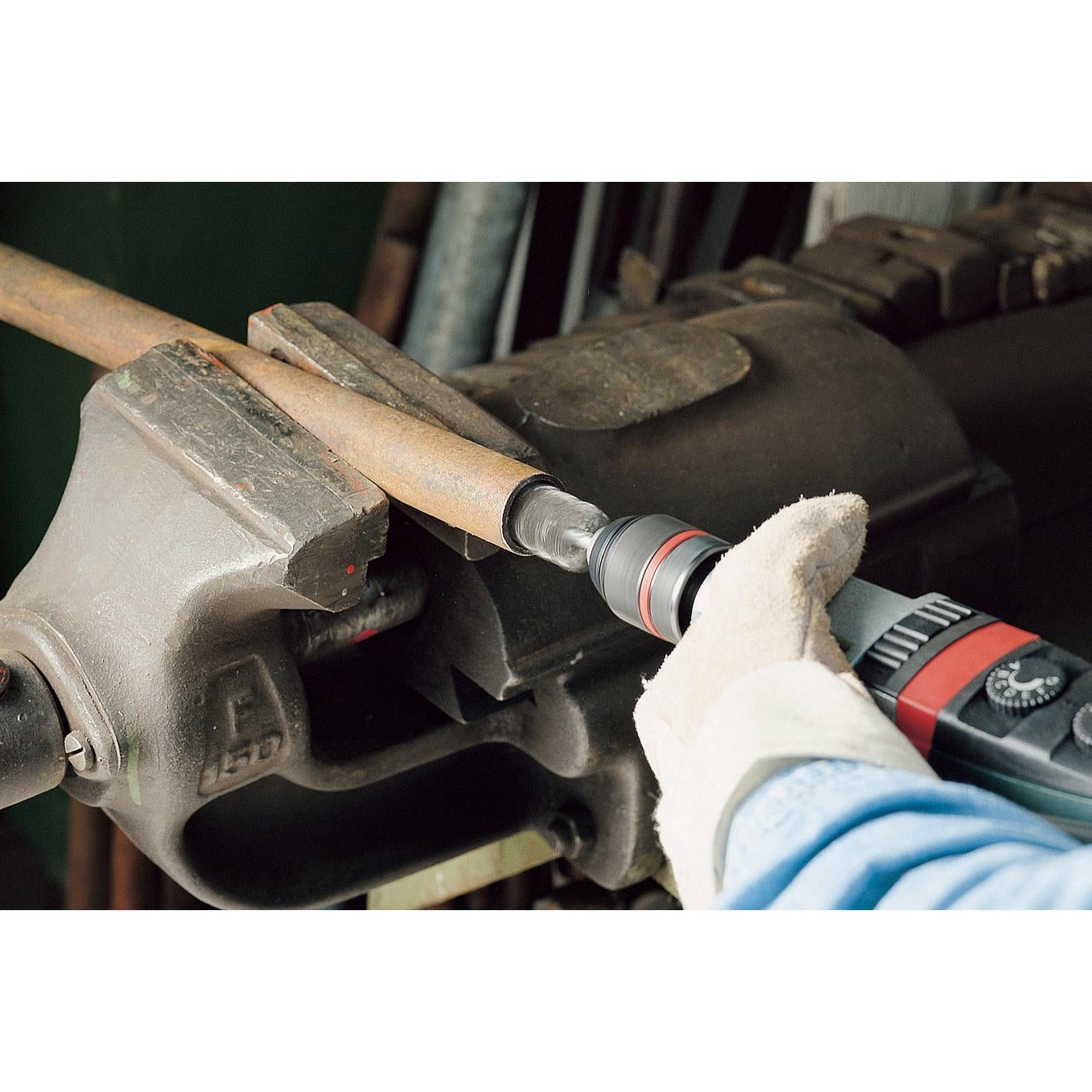 Wolfcraft 2104000 - 1 cepillo cilíndrico metálico, vástago 6 mm Ø 28 x 60 x 95 mm