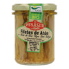 Filetes de atún en tarro de cristal Pesasur, 195 g