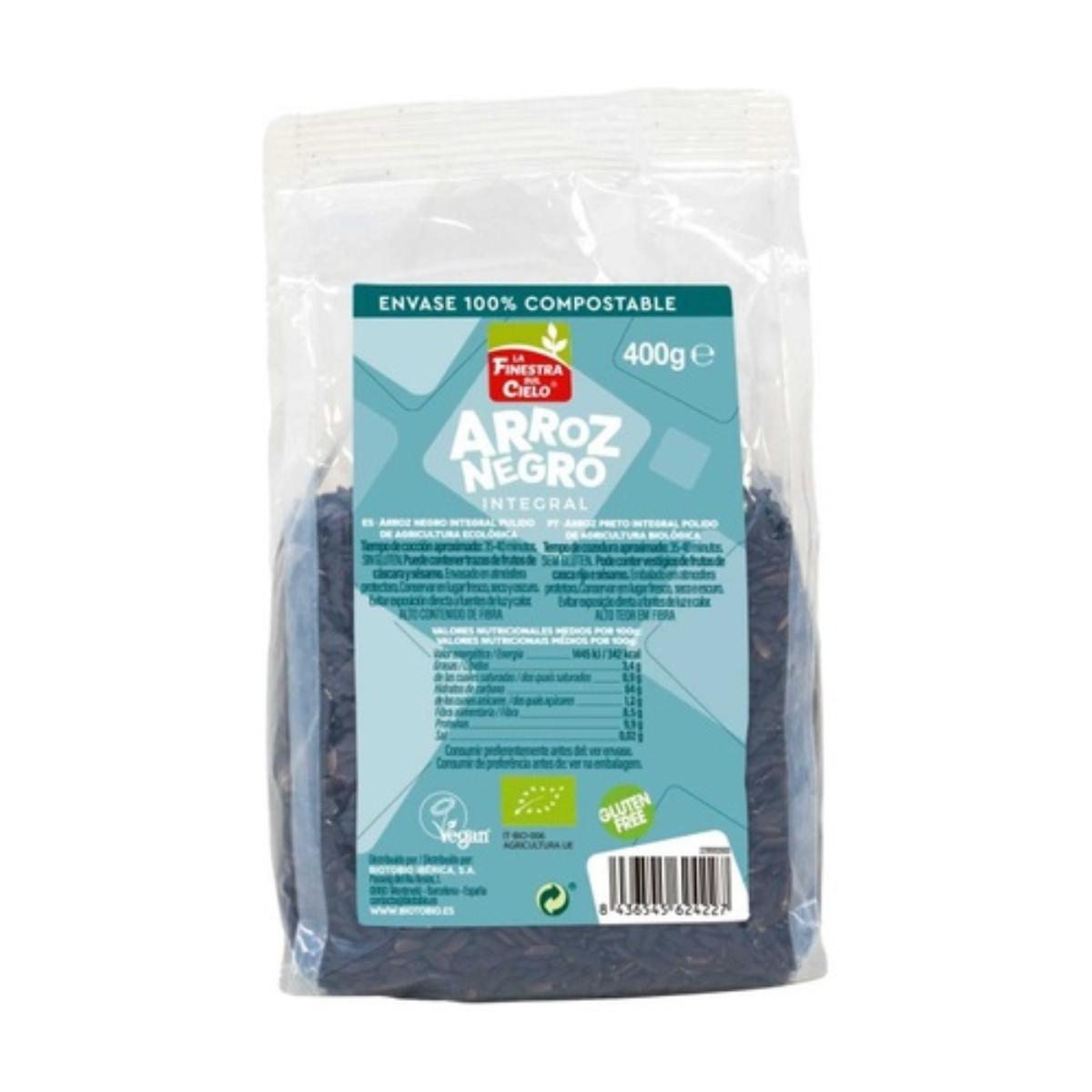 Arroz integral venus negro - Nuevo formato  100% compostable La Finestra Sul Cielo 400 g
