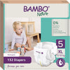 Pack 6 x Bambo Nature pañales T5(12-18kg) 22 uds