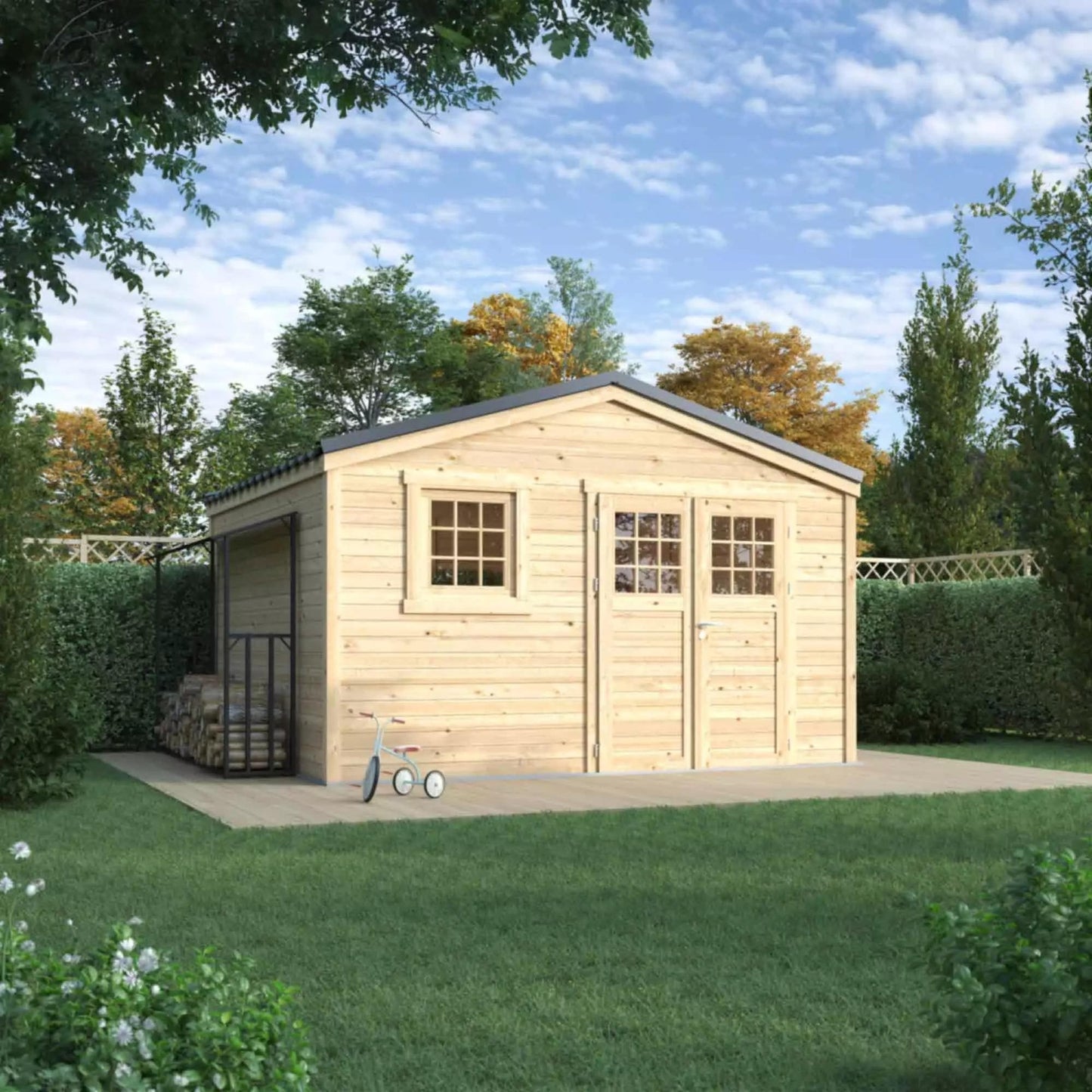 Cobertizo Shelty+ 13,4 m2 Forest Style