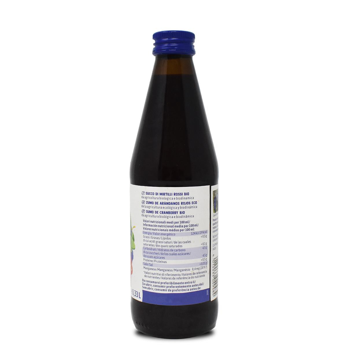 Zumo de Arándanos Rojos Puro Demeter Voelkel 330 ml