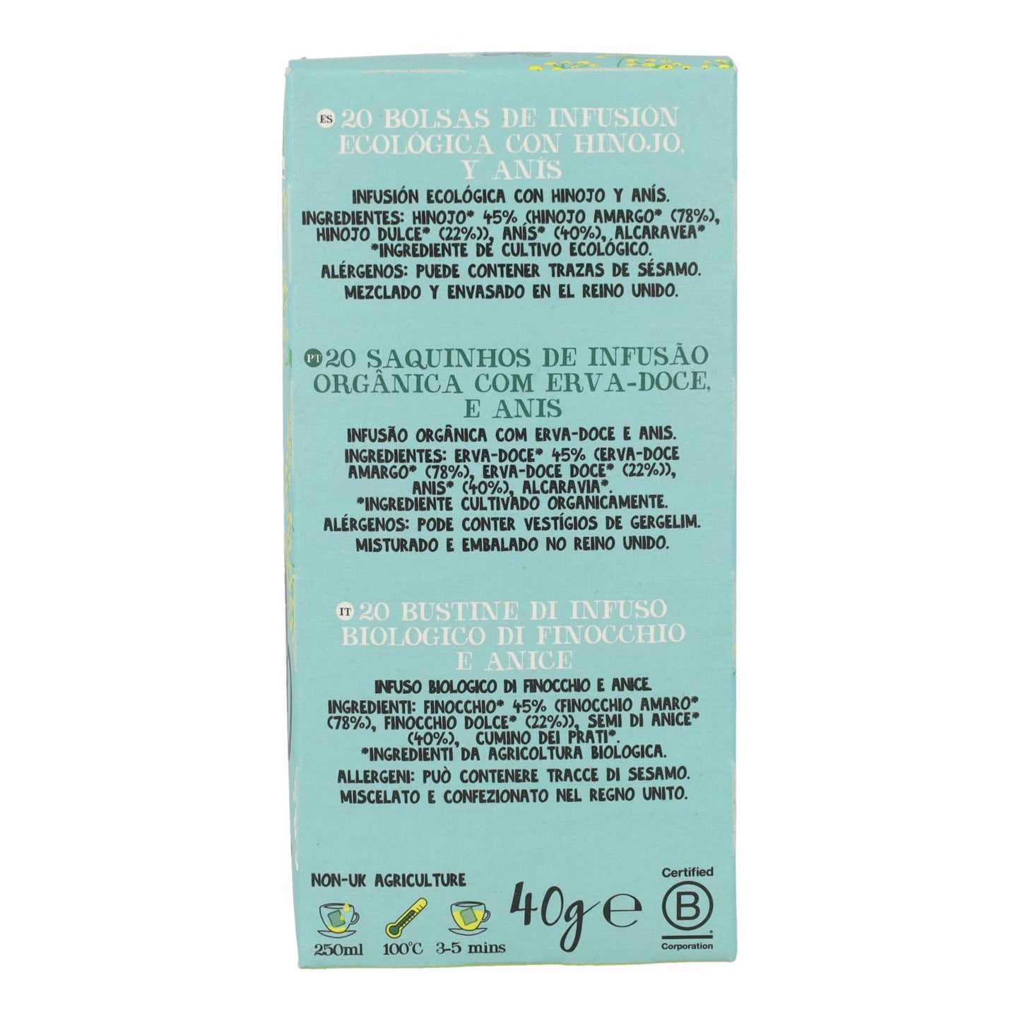 Infusión Fly High Bio Cupper 20 bolsitas