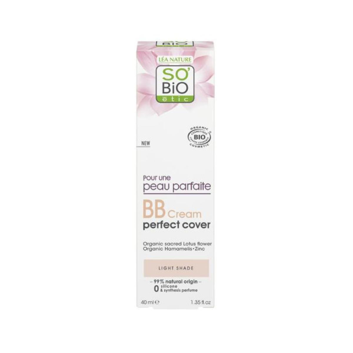 BB cream cobertura perfecta - Light peau parfaite So'Bio étic 40 ml
