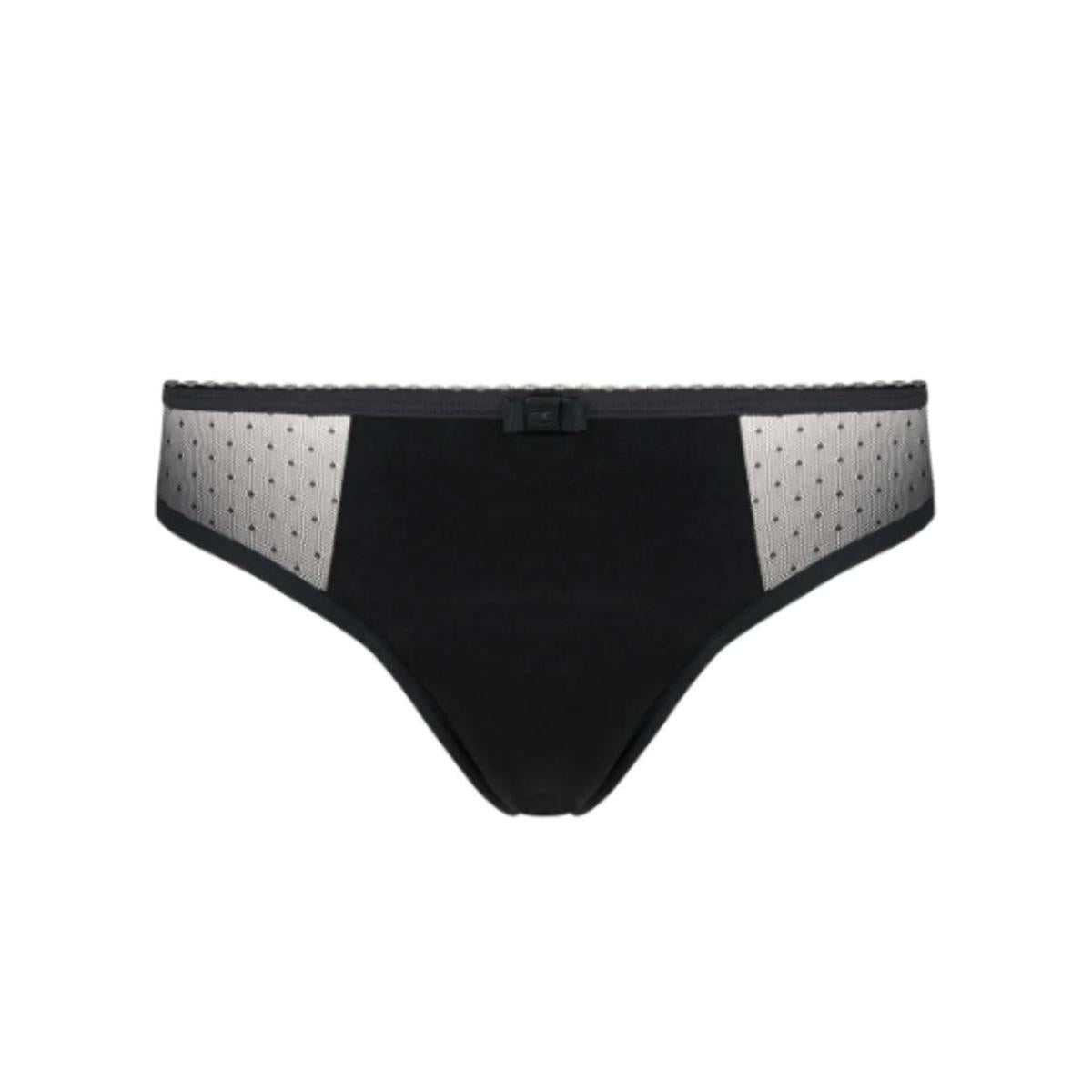 Braga menstrual algodón orgánico y bambú color negro talla L My Alma