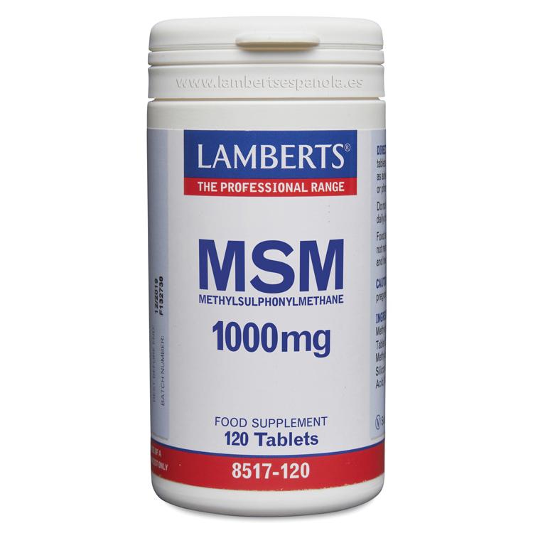 MSM 1000 mg de Fuente Natural Lamberts 120 tabletas