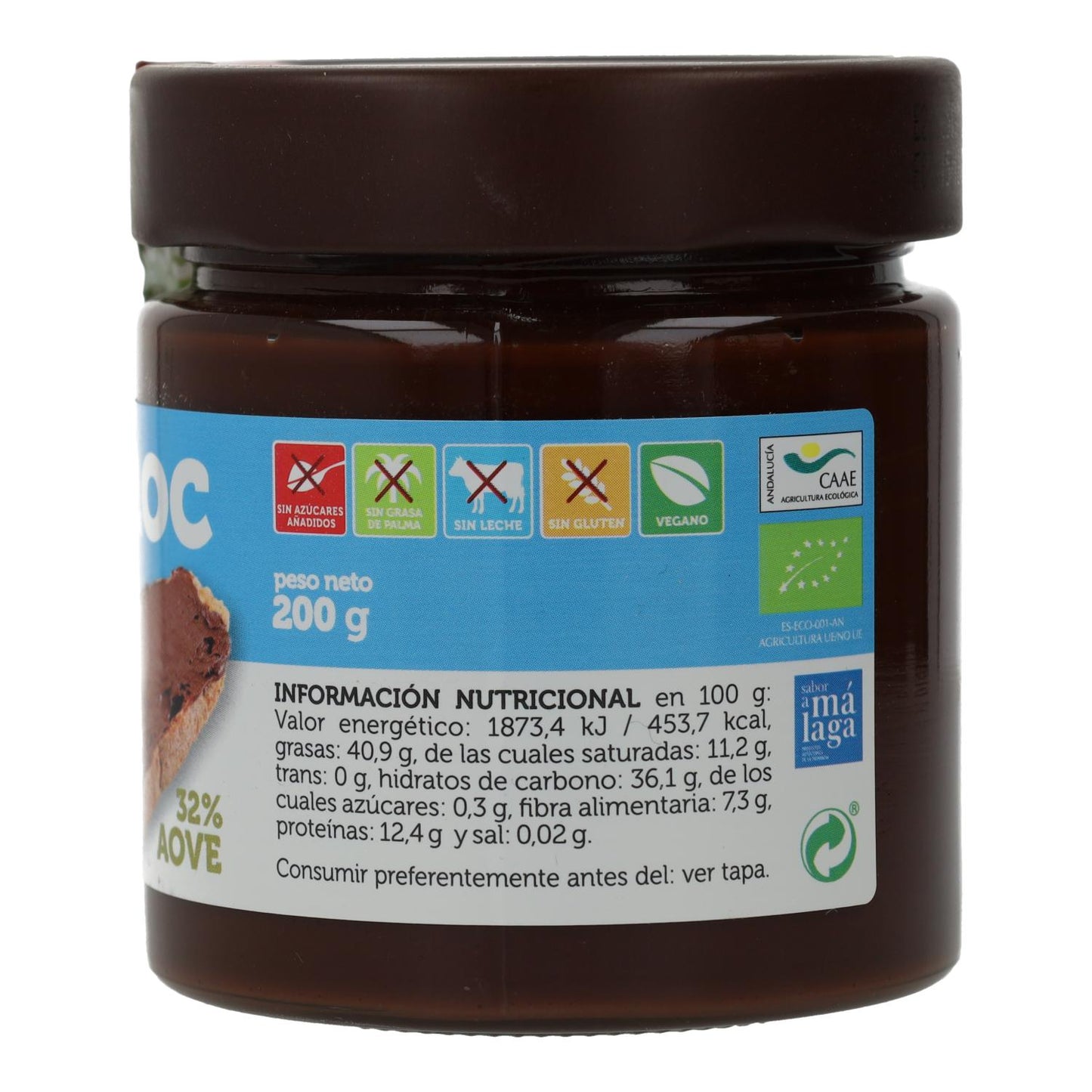 Biochoc Crema De Cacao  Bio 0% Azucar Añadido BioBética 200Gr