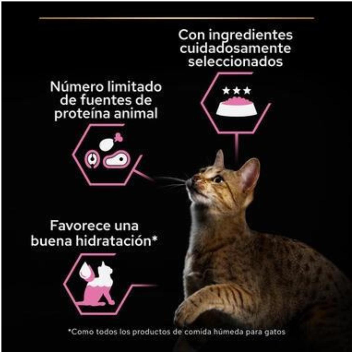 Pro Plan gato lata adulto Delicate Mousse rico en pavo Purina 85g