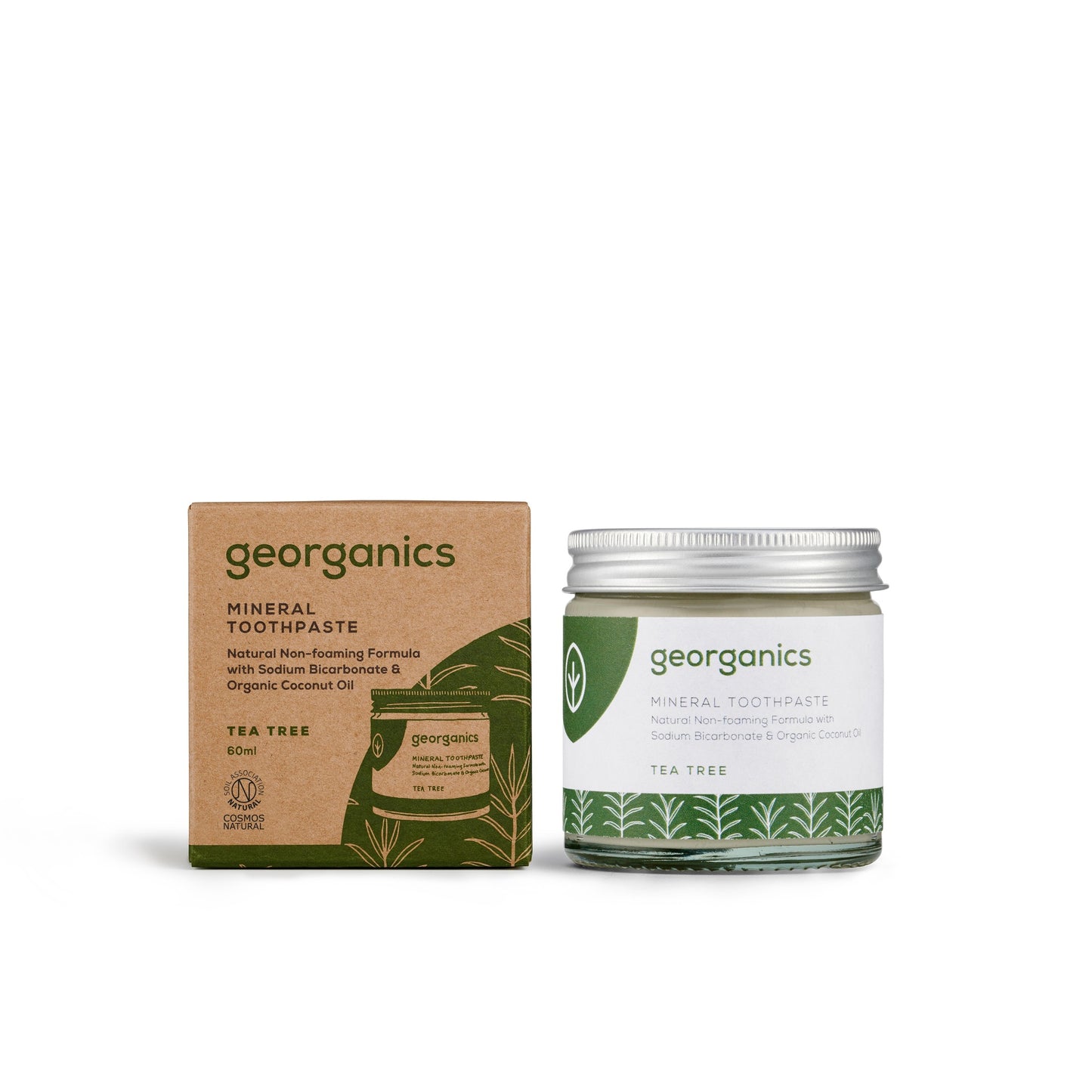 Dentífrico natural Árbol del té y Coco Georganics 60 ml