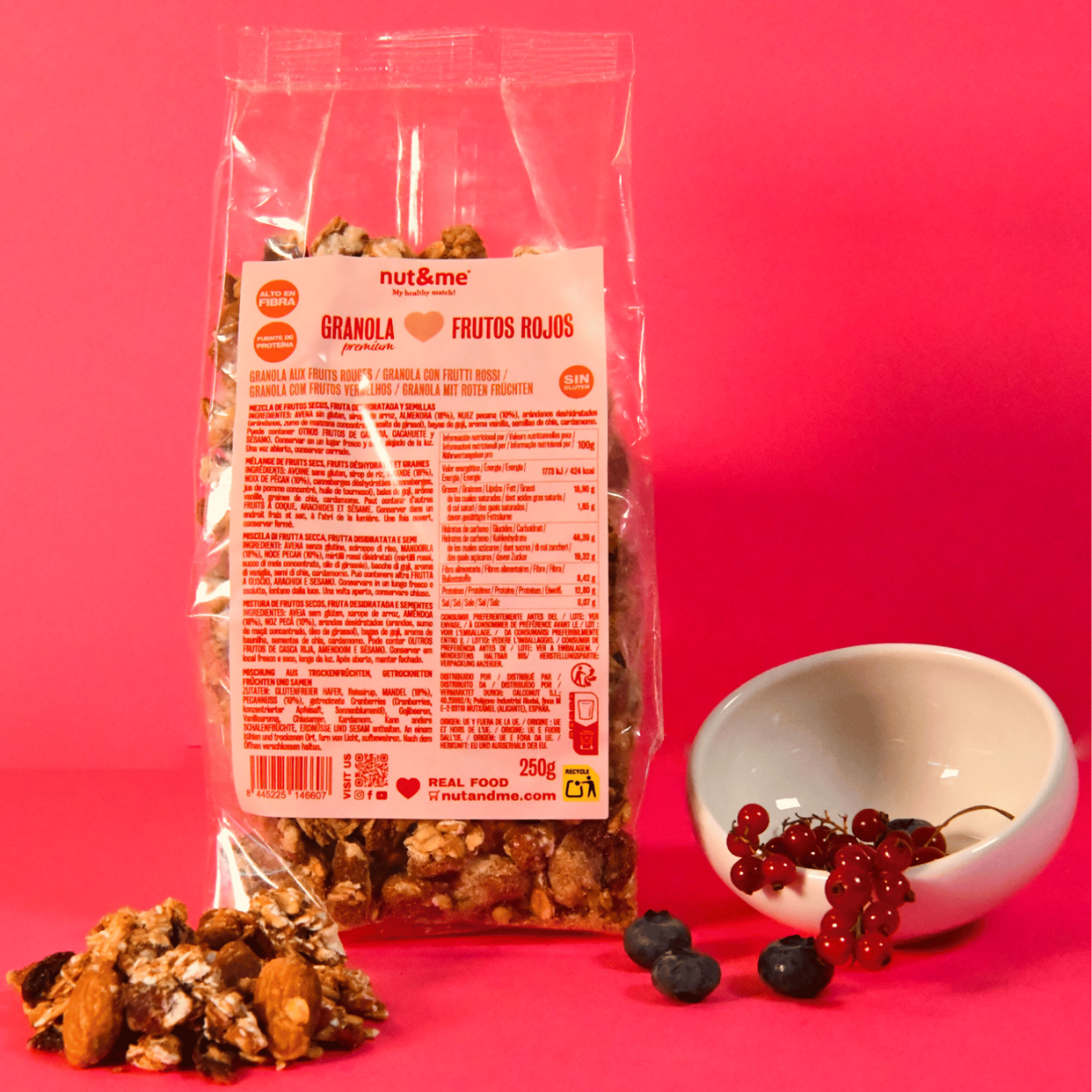 Granola original con arándanos 250 g Nut&me