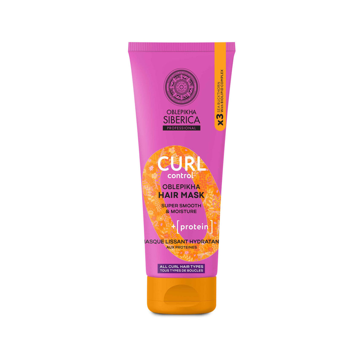 Mascarilla capilar con proteínas «CURL CONTROL», Natura siberica, 200 ml