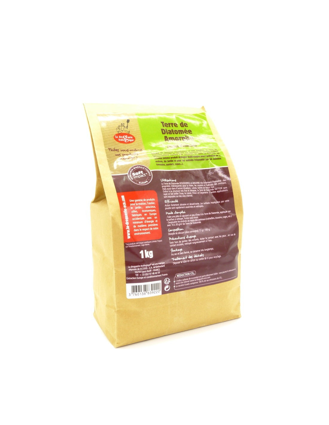Tierra de diatomeas La Droguerie écologique 1kg