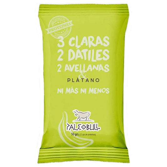 Barrita energética dátiles, avellanas y plátano PaleoBull, 50 g