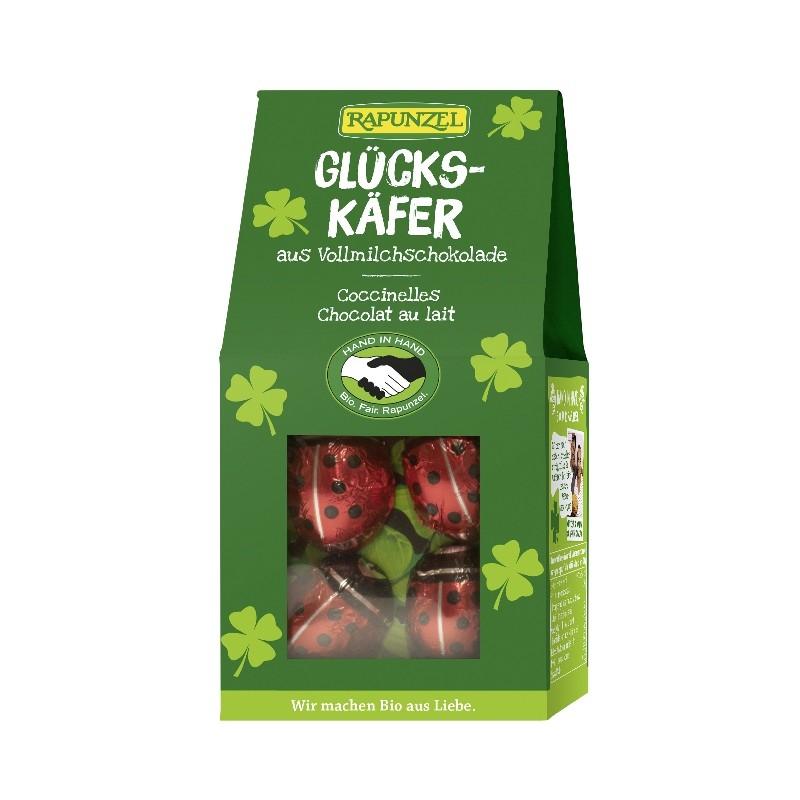 Mariquitas de Chocolate con Leche BIO Rapunzel 8 uds de 16 gr