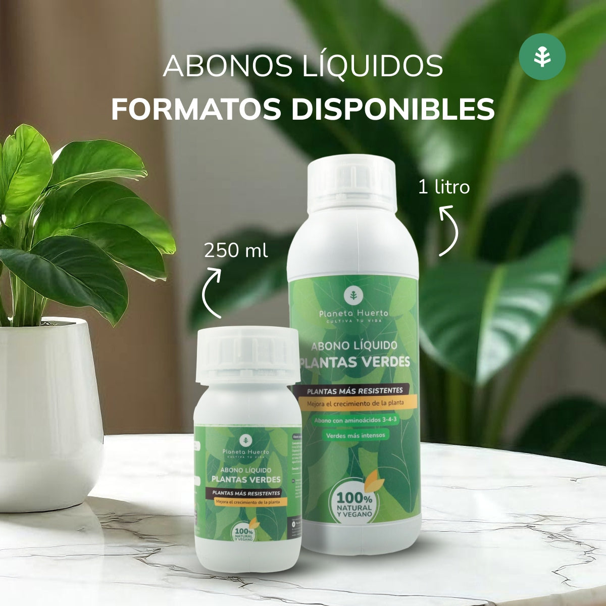 Abono Líquido Plantas Verdes Planeta Huerto 1 l