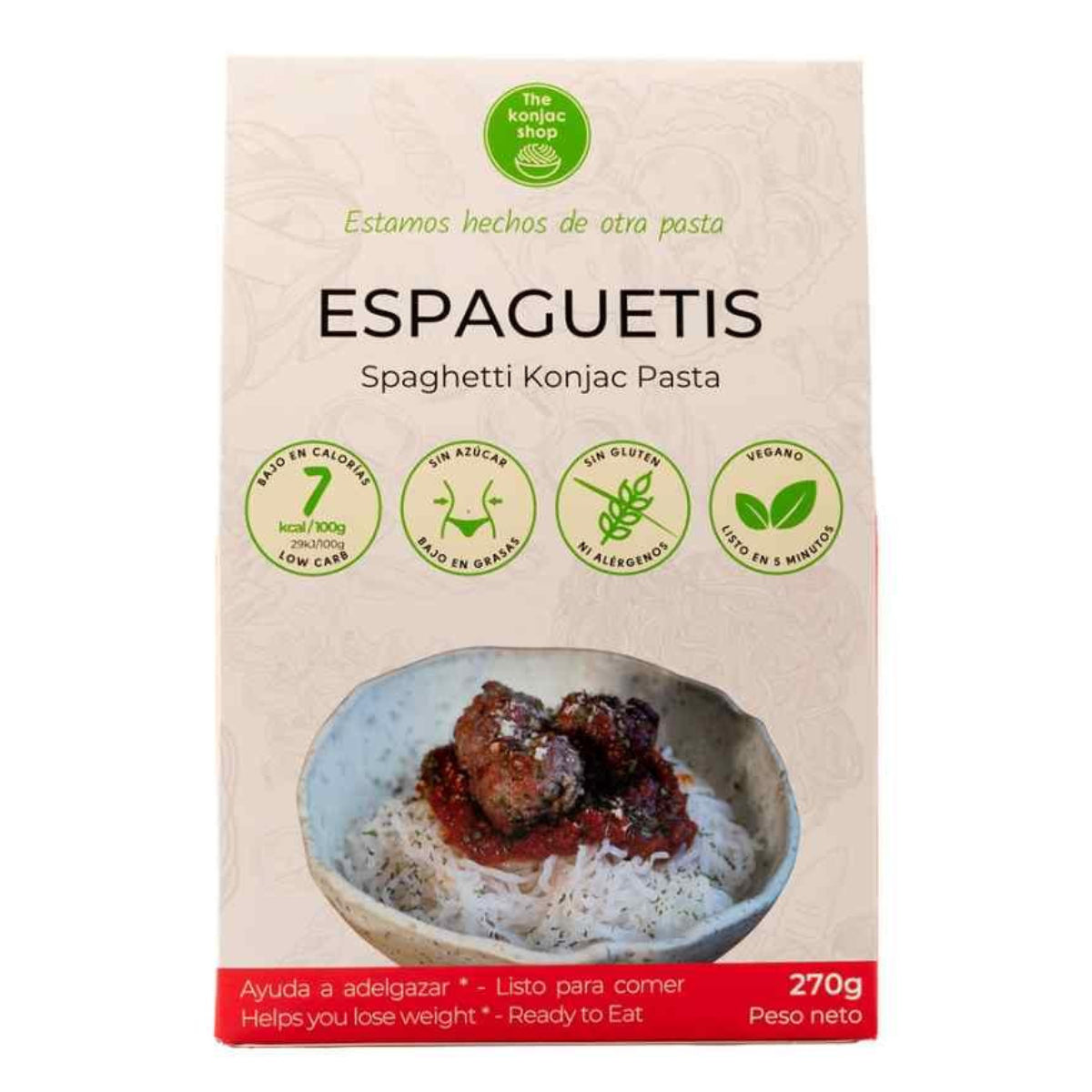 Espaguetis de konjac The Konjac Shop 270g