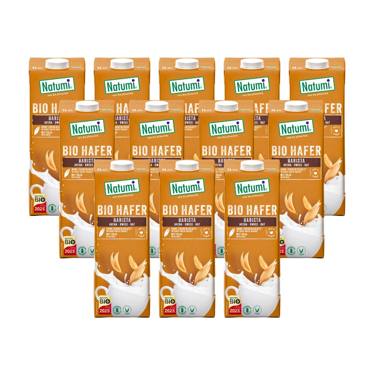 Pack 12 x Bebida Avena Barista BIO Natumi 1 L