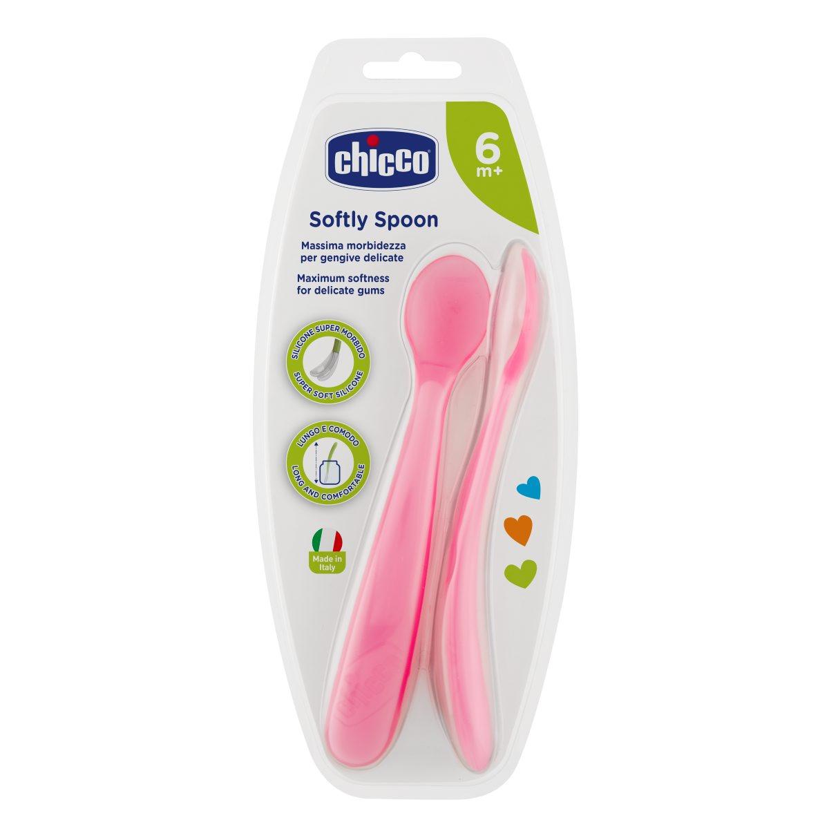 Cuchara silicona 6m+ 2 ud Chicco