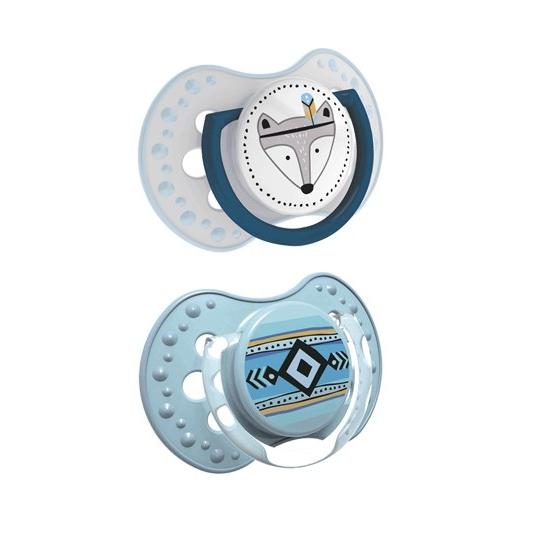 Chupetes dinámicos Indian Summer azul 2 unidades