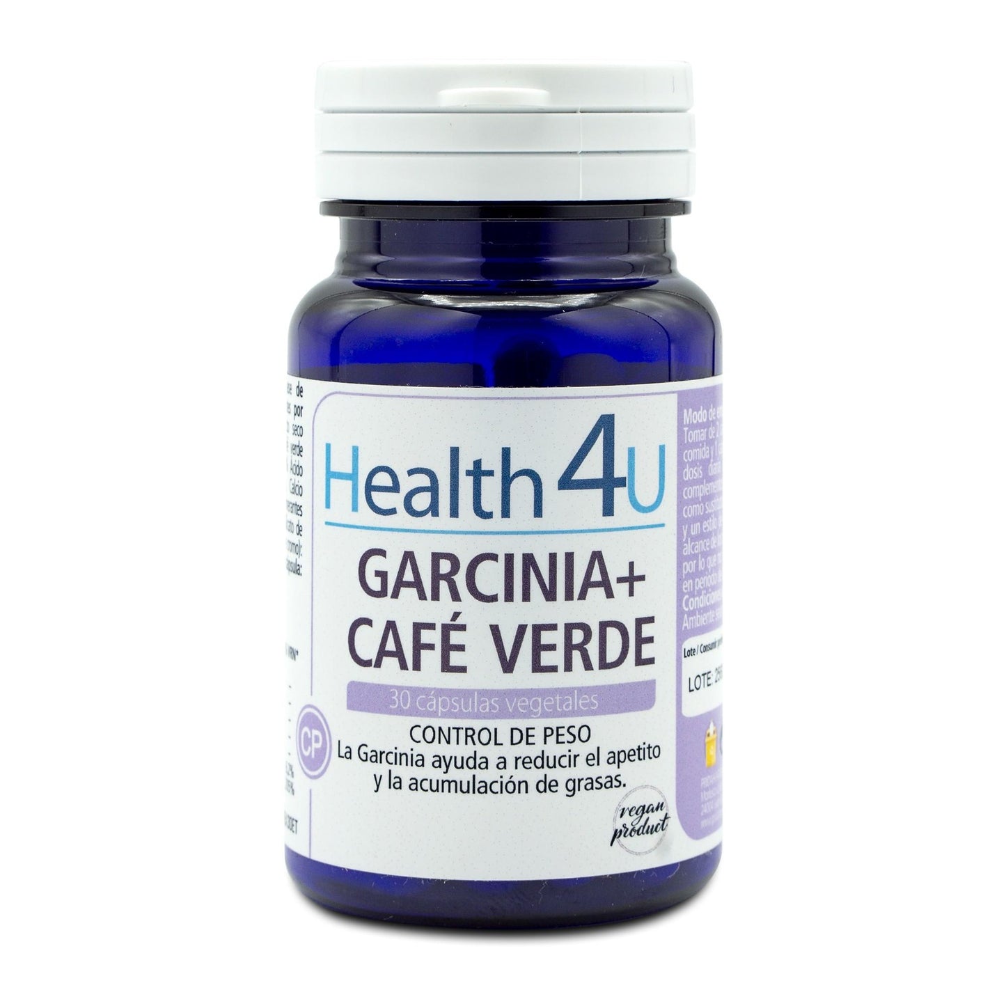 H4U Garcinia + Café verde 30 cápsulas vegetales de 820 mg