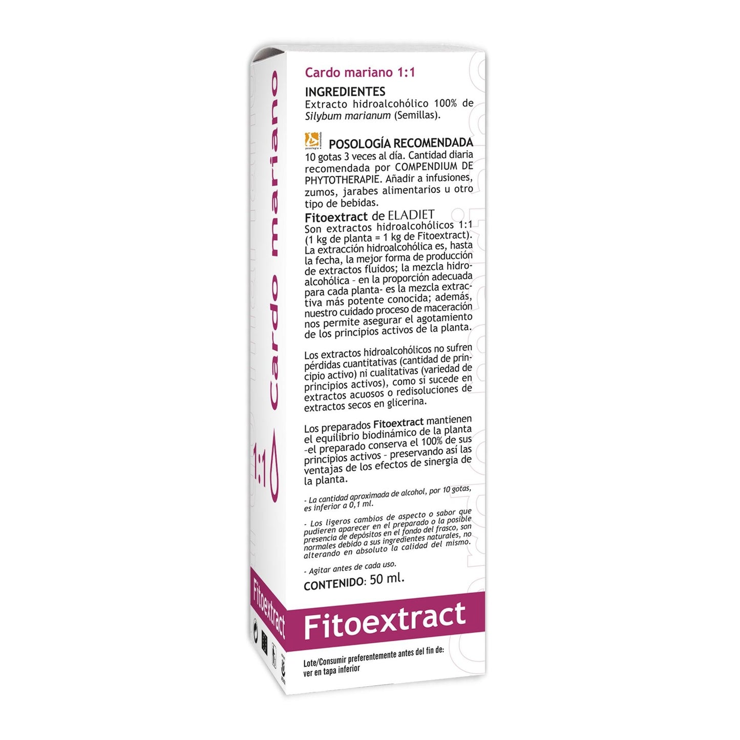 Fitoextract Cardo Mariano Eladiet 50 ml
