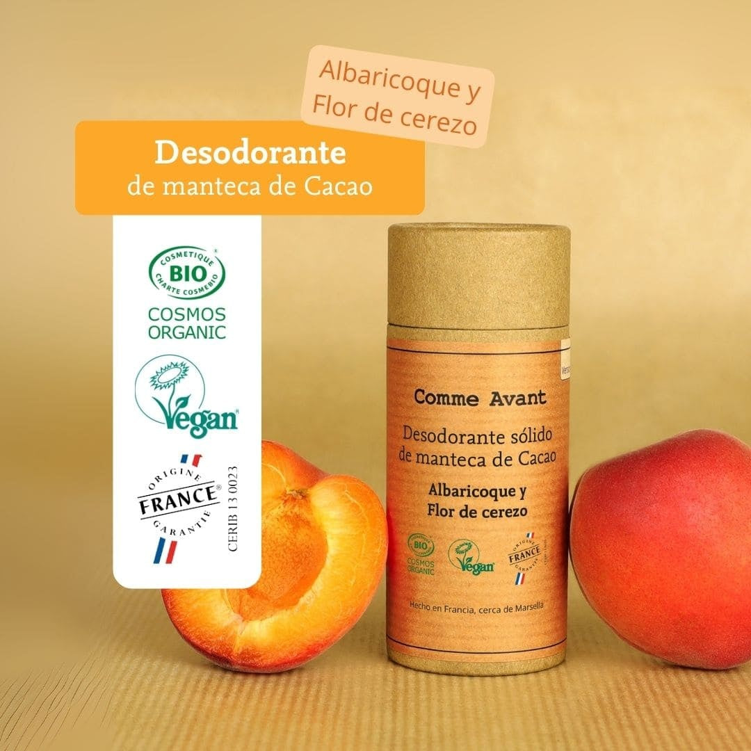 Desodorante sólido de albaricoque y flor de cerezo Comme Avant 60 g