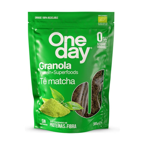 Granola te matcha Protein+Superfoods ONE DAY 300 gr BIO