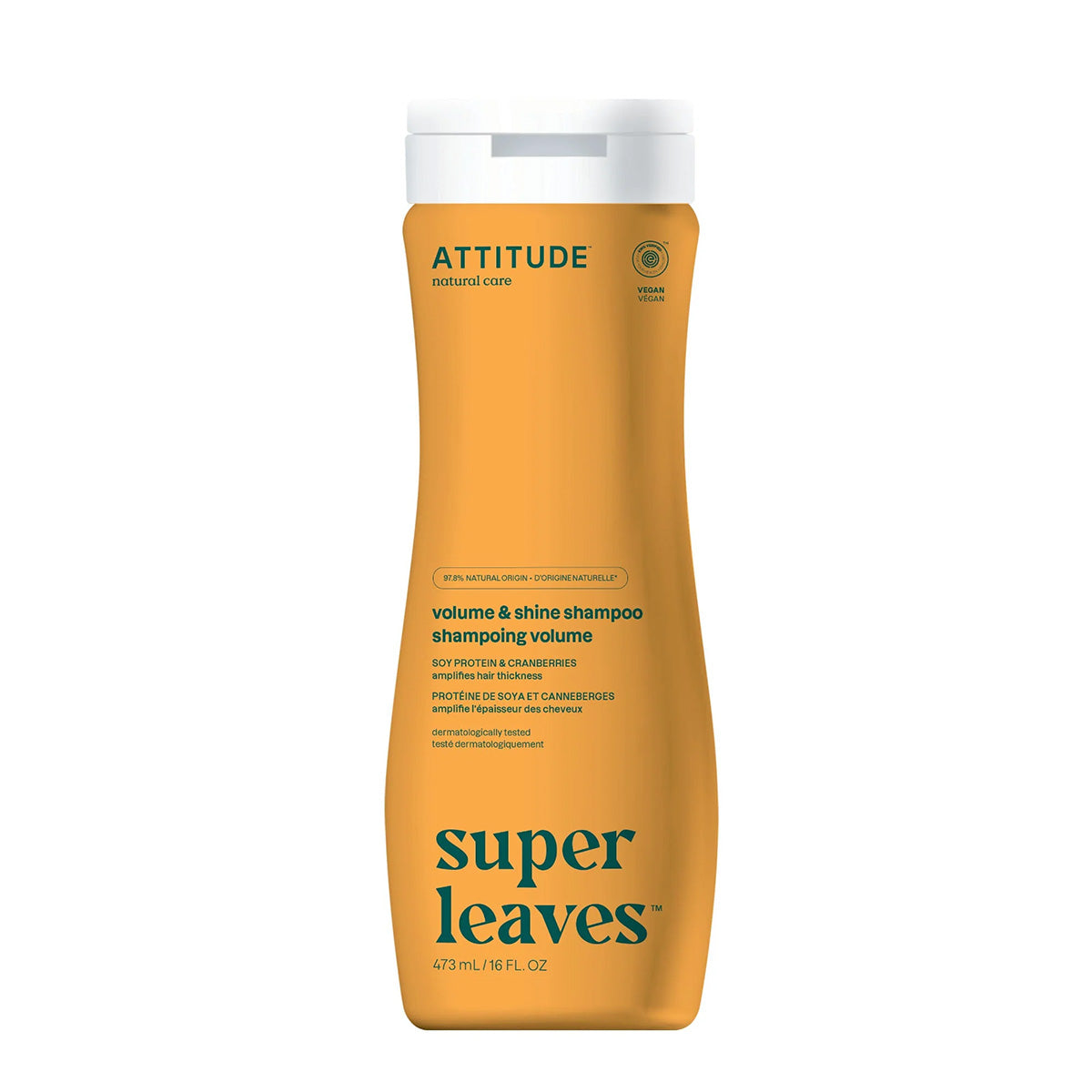 Super leaves Champú Volumen y Brillo Attitude 473 ml