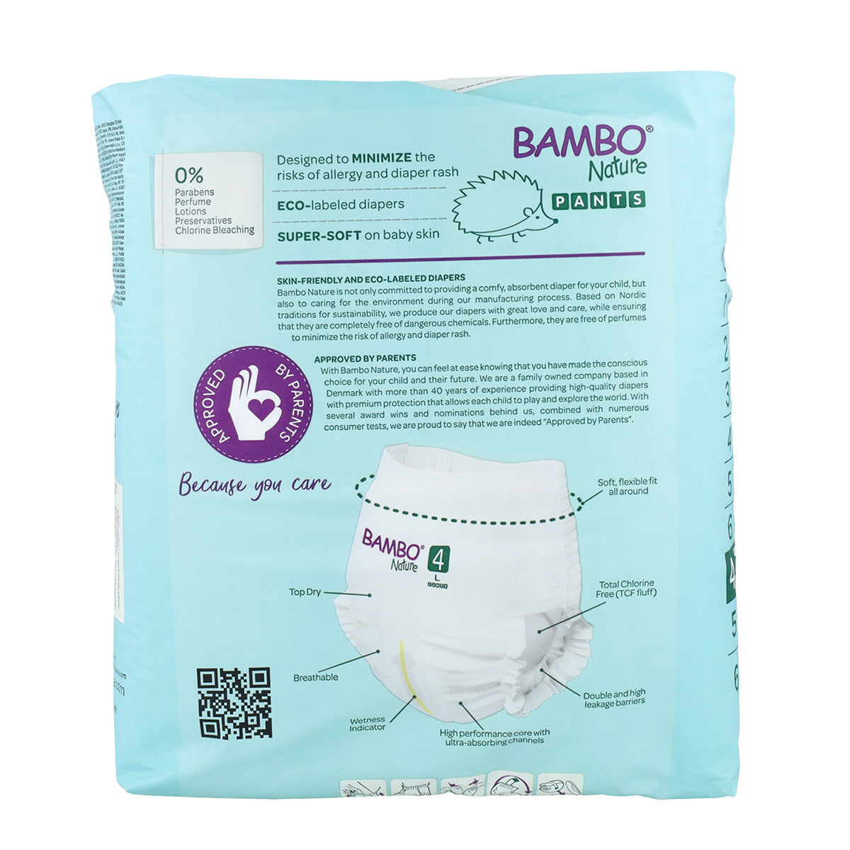 Pañal Pants T4 (7-12Kg) Bambo Nature 20 uds